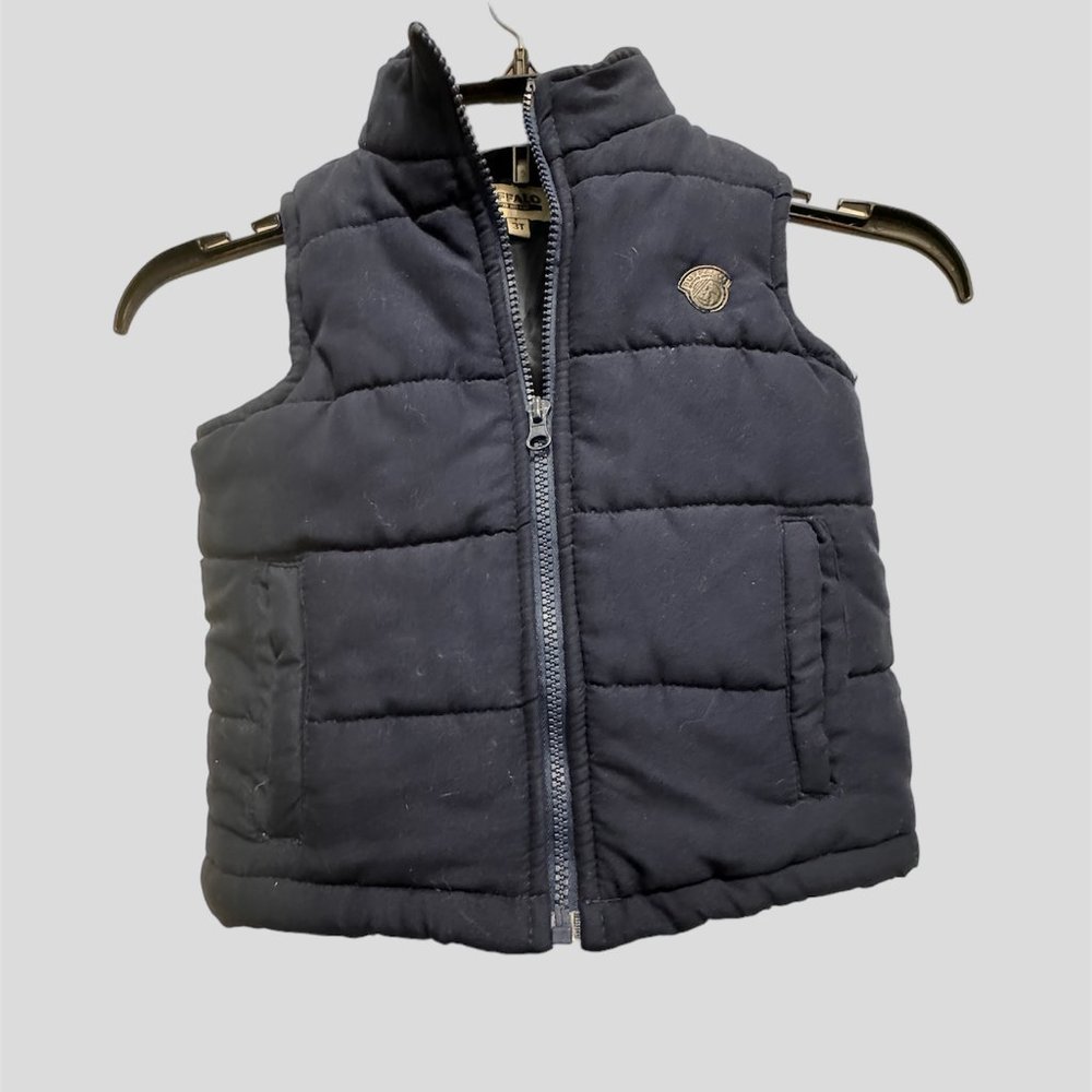 Buffalo David Bitton size 3 navy blue zip up vest